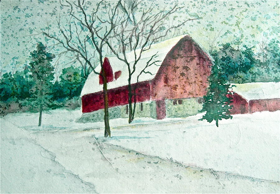 Early Snows Painting by Carolyn Rosenberger