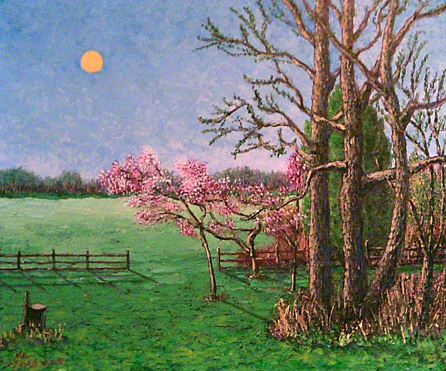 Early spring in Maryland Painting by Frank Morrison