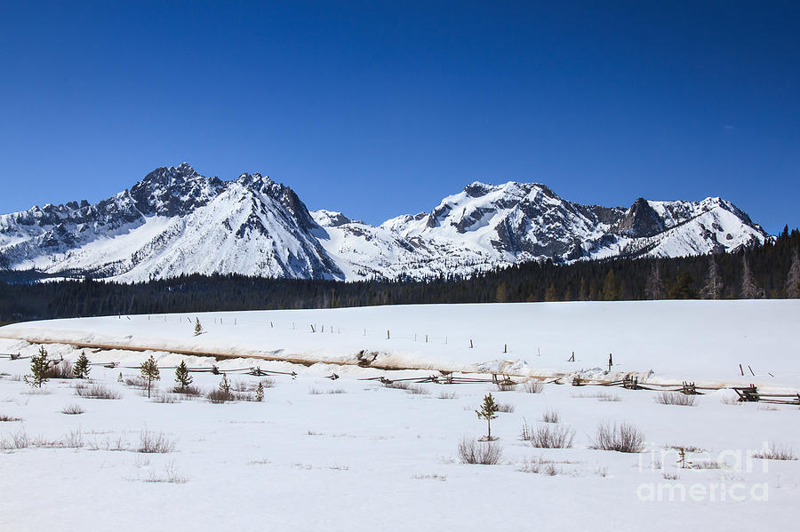 Nature Photograph - Early Spring In The Sawtooth Range by Robert Bales