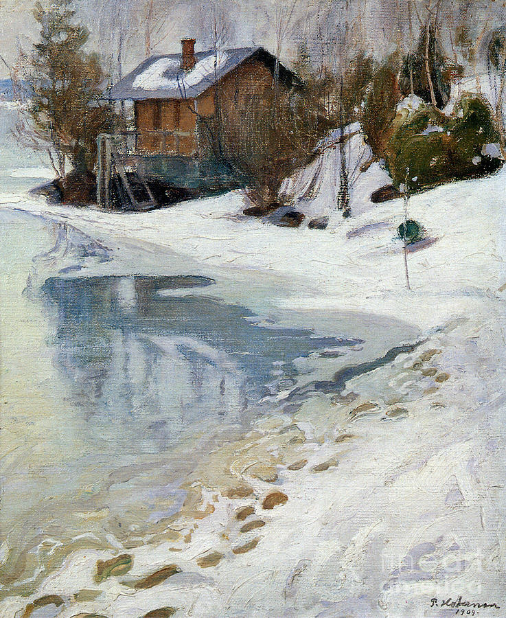 Pekka Halonen Painting - Early spring by Celestial Images