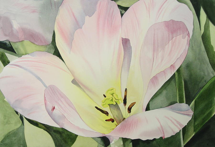 Early Spring Tulip Painting by Marlene Gremillion