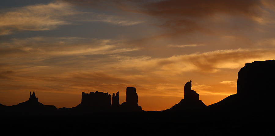Early Sunrise over Monument Valley Photograph by Jean Clark