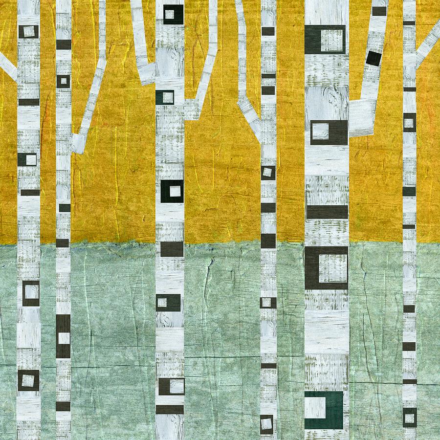Early Winter Birches Painting by Michelle Calkins Early Winter Birches Painting by Michelle Calkins