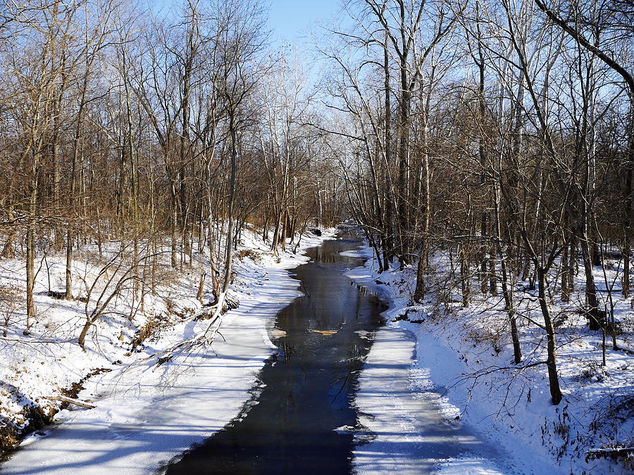 Early Winter Creek Photograph by Jim Nance