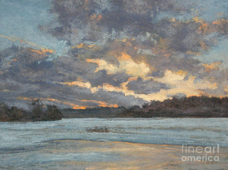 Early Winter Evening Painting by Gregory Arnett