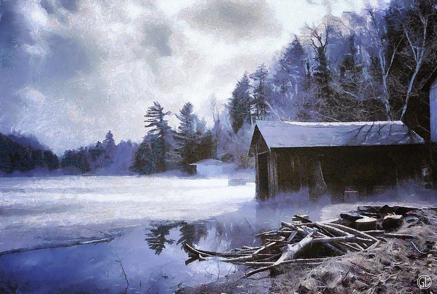 Early winter morning Digital Art by Gun Legler