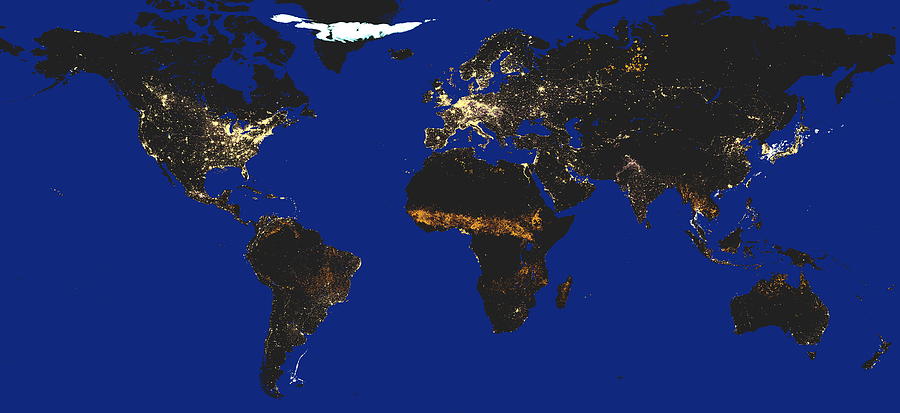 Earth At Night Photograph by Science Photo Library Earth At Night Photograph by Science Photo Library