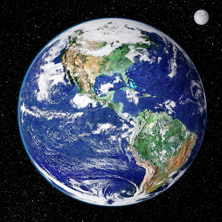 Earth From Space Photograph by Nasa Goddard Space Flight Center (nasa-gsfc)