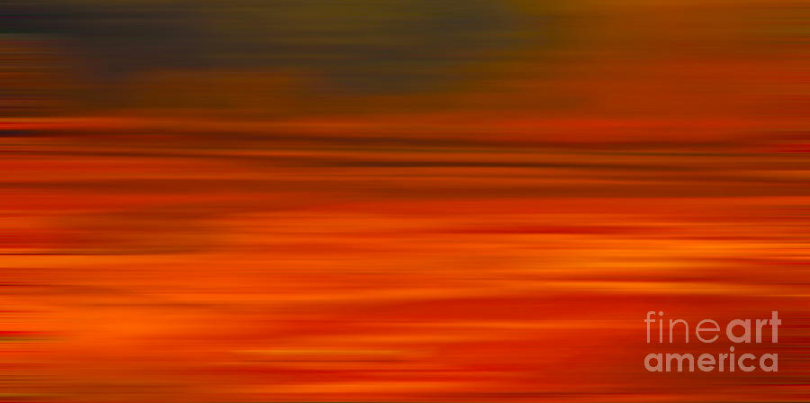 Abstract Earth Motion Sun Burnt Digital Art by Linsey Williams