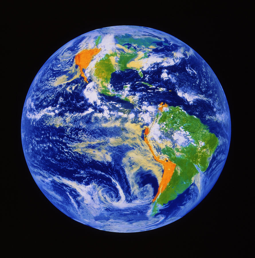 Earth Photograph by Noaa/science Photo Library - Pixels