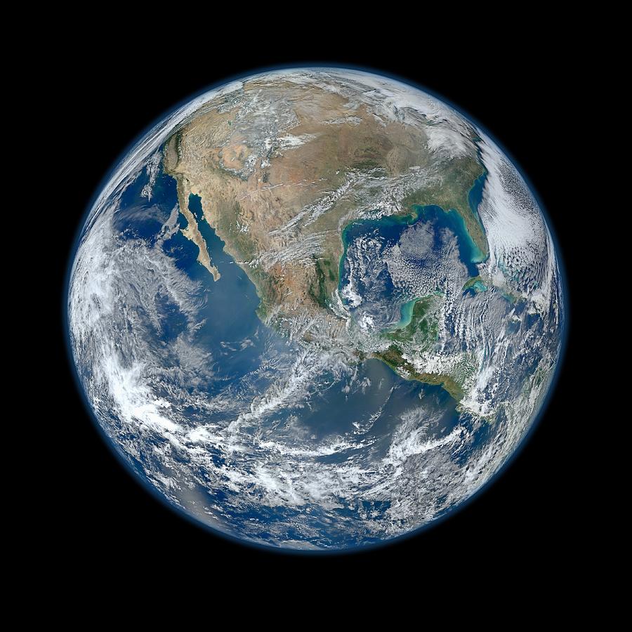 Earth, satellite image Photograph by Science Photo Library