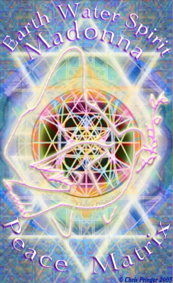 Atomic Digital Art - Earth Water Spirit Madonna Peace Matrix by Christopher Pringer Atomic Digital Art - Earth Water Spirit Madonna Peace Matrix by Christopher Pringer