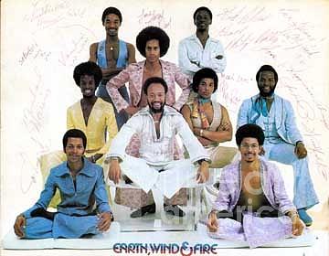 Earth Wind And Fire Autographed Photo Of Group Photograph