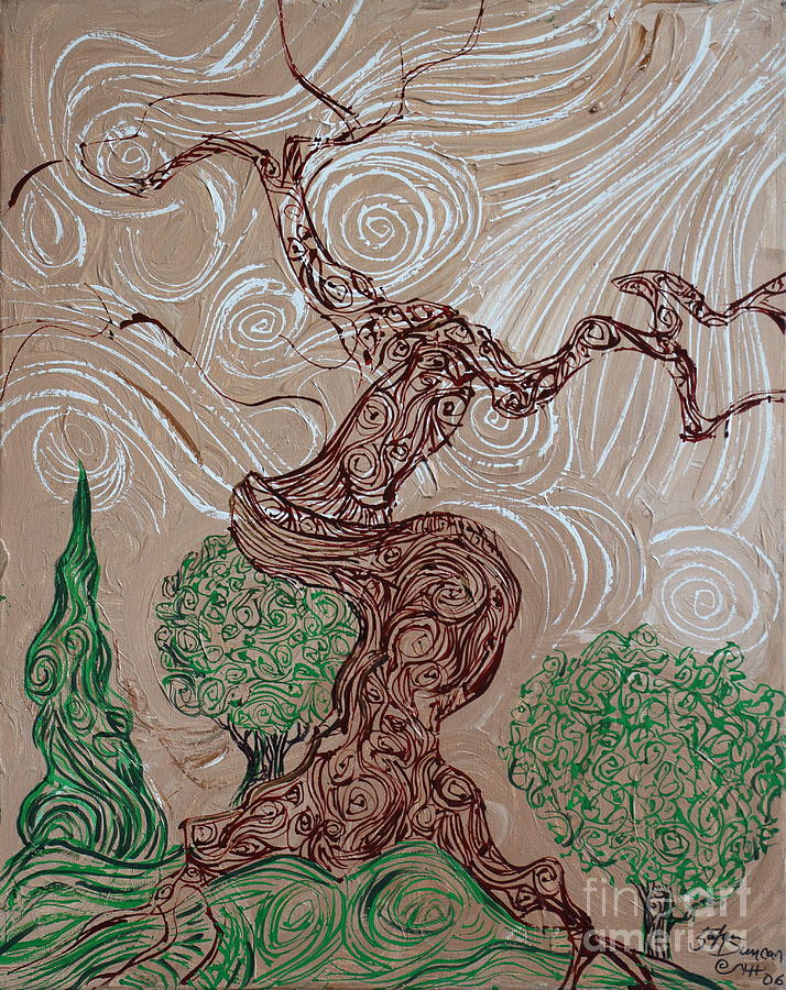 Earthen Tree Painting by Stefan Duncan