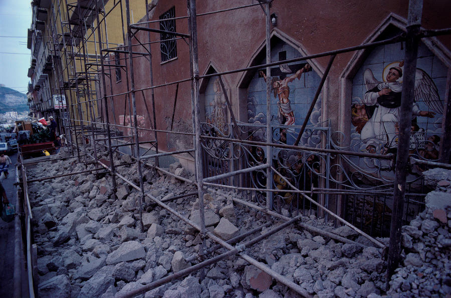 Earthquake Aftermath Photograph by Gianni Tortoli