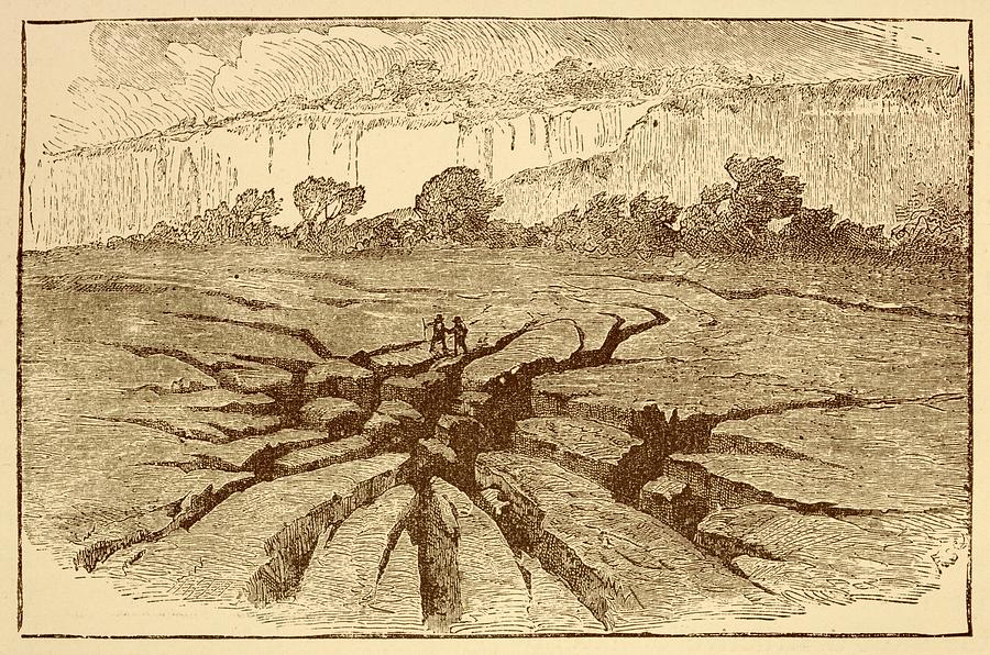 19th Century Photograph - Earthquake Fissures Illustration by David Parker