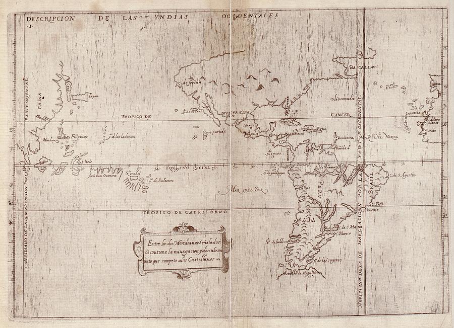 Map Photograph - East And West Indies by Library Of Congress, Geography And Map Division