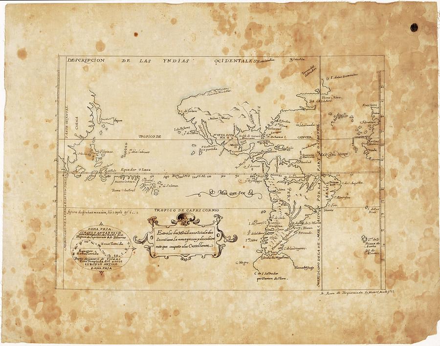 Map Photograph - East And West Indies by Library Of Congress, Geography And Map Division/science Photo Library