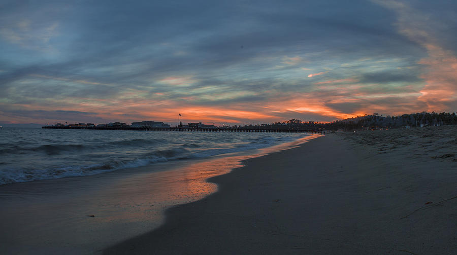 Sunset Photograph - East Beach Santa Barbara by Jeremy Jensen