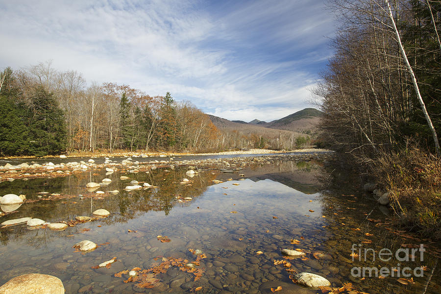 Landscape Photograph - East Branch of the Pemigewasset River - Lincoln New Hampshire Autumn by Erin Paul Donovan