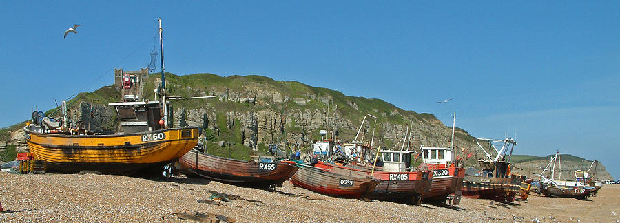 East Cliff Boats Photograph by John Topman