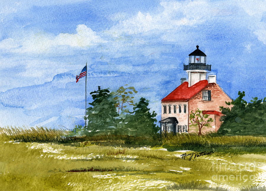East Point In The Spring  Painting by Nancy Patterson