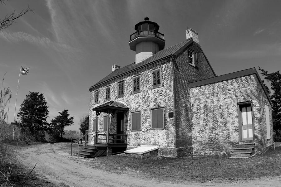 East Point Lighthouse 2 - BW series #1 Photograph by Kristia Adams