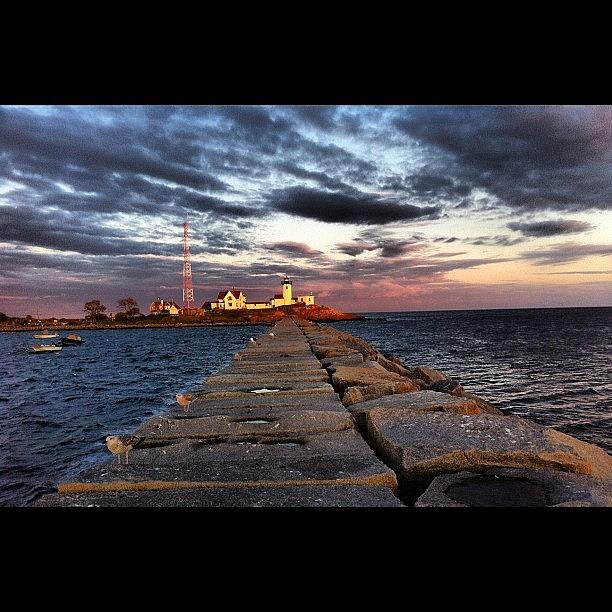 Lighthouse Photograph - East Point #lighthouse #iphone by Corey Sheehan