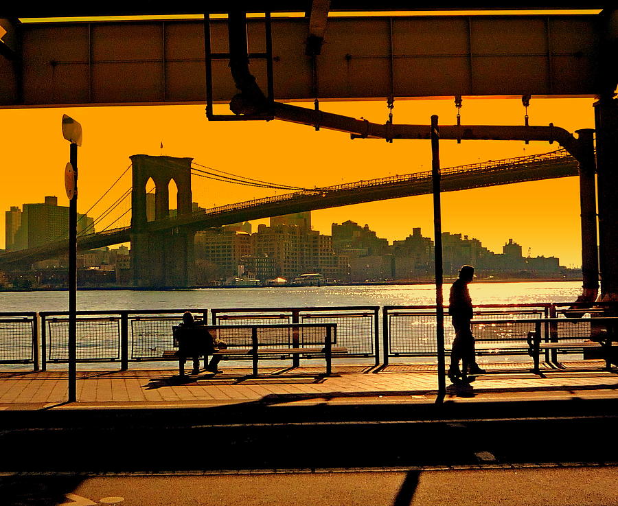 East River Sunset Photograph by Valentino Visentini