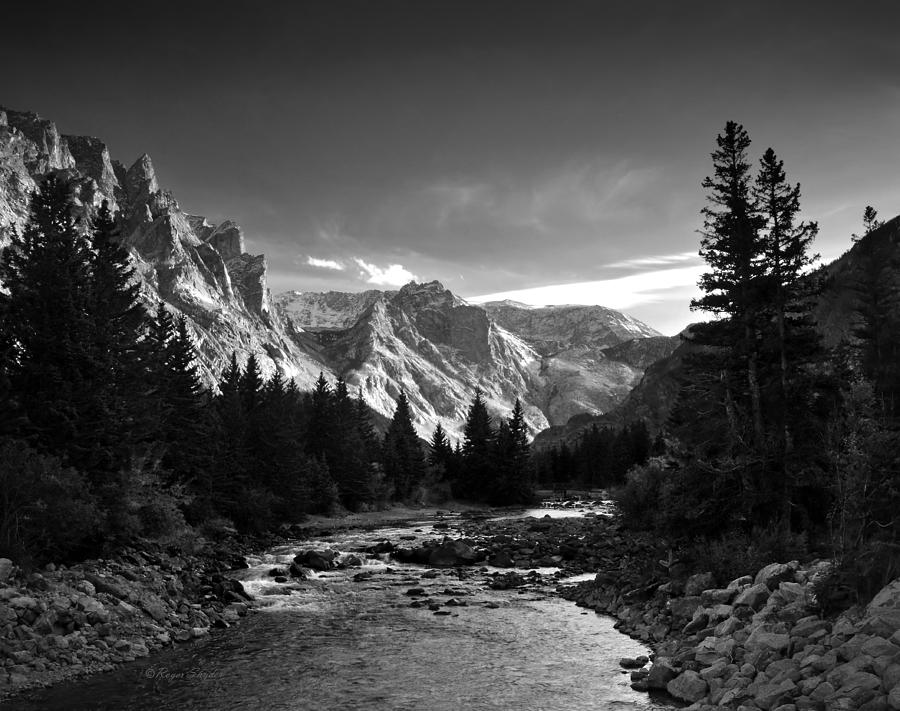 Black And White Photograph - East Rosebud Canyon 7 by Roger Snyder