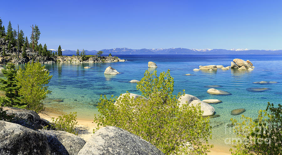 East shore Lake Tahoe panorama  Photograph by Ken Brown