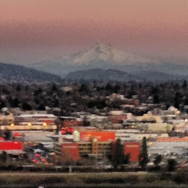 City Photograph - East Side Of #pdx And #mt.hood by Beate Weiss-krull