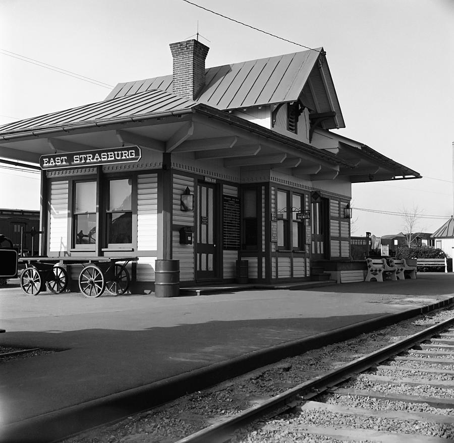 Train Station Photograph - East Strasburg Train Station by Henri Bersoux