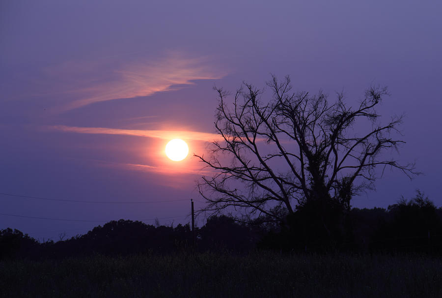 Spring Photograph - East Texas Sunset May 2014 by Lorri Crossno