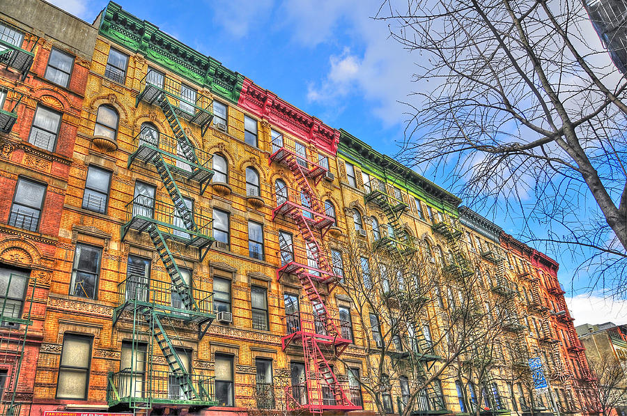 The Village Photograph - East Village Buildings on East Fourth Street and Bowery by Randy Aveille