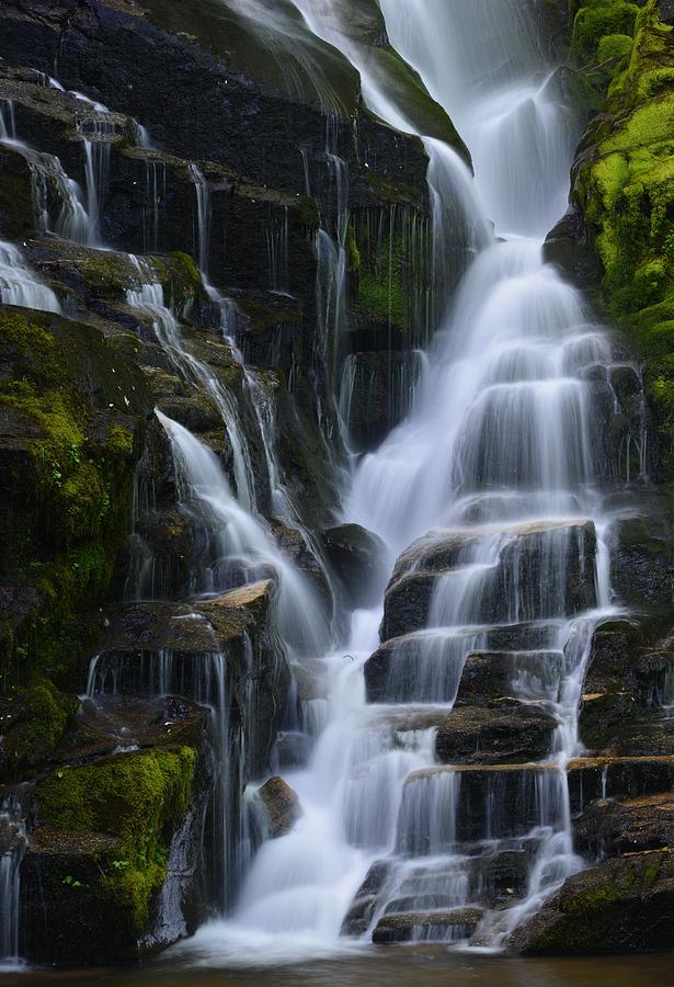 Waterfall Photograph - Eastatoe Falls Detail #5 - North Carolina waterfalls series by Matt Plyler