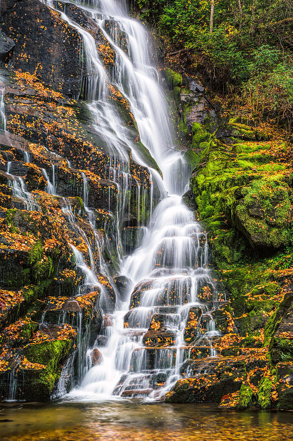Fall Photograph - Eastatoe Falls by Dustin Ahrens