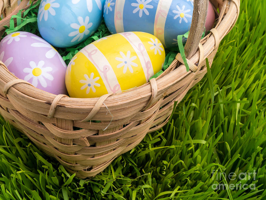 Easter Photograph - Easter Basket by Edward Fielding