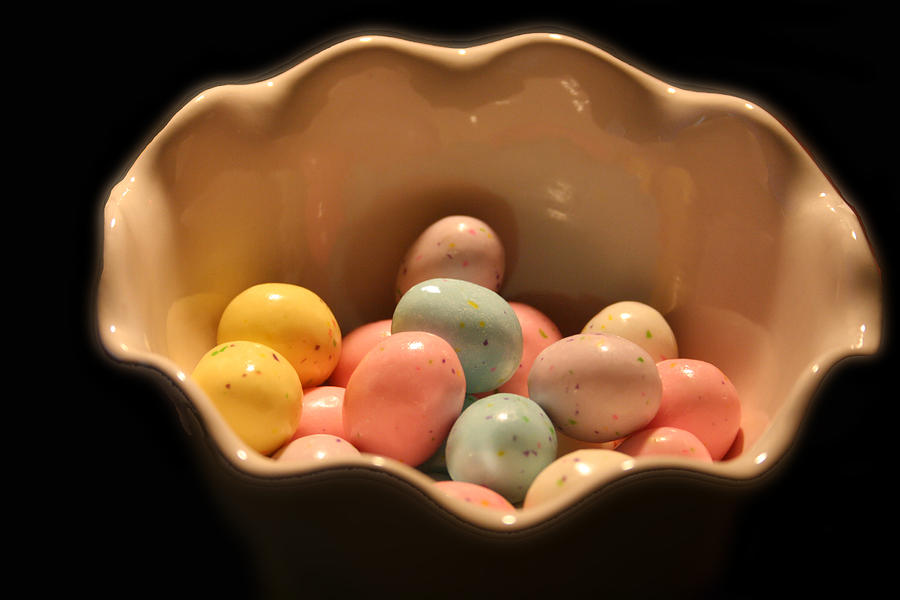 Candy Photograph - Easter Candy Malted Milk Balls I by Lesa Fine