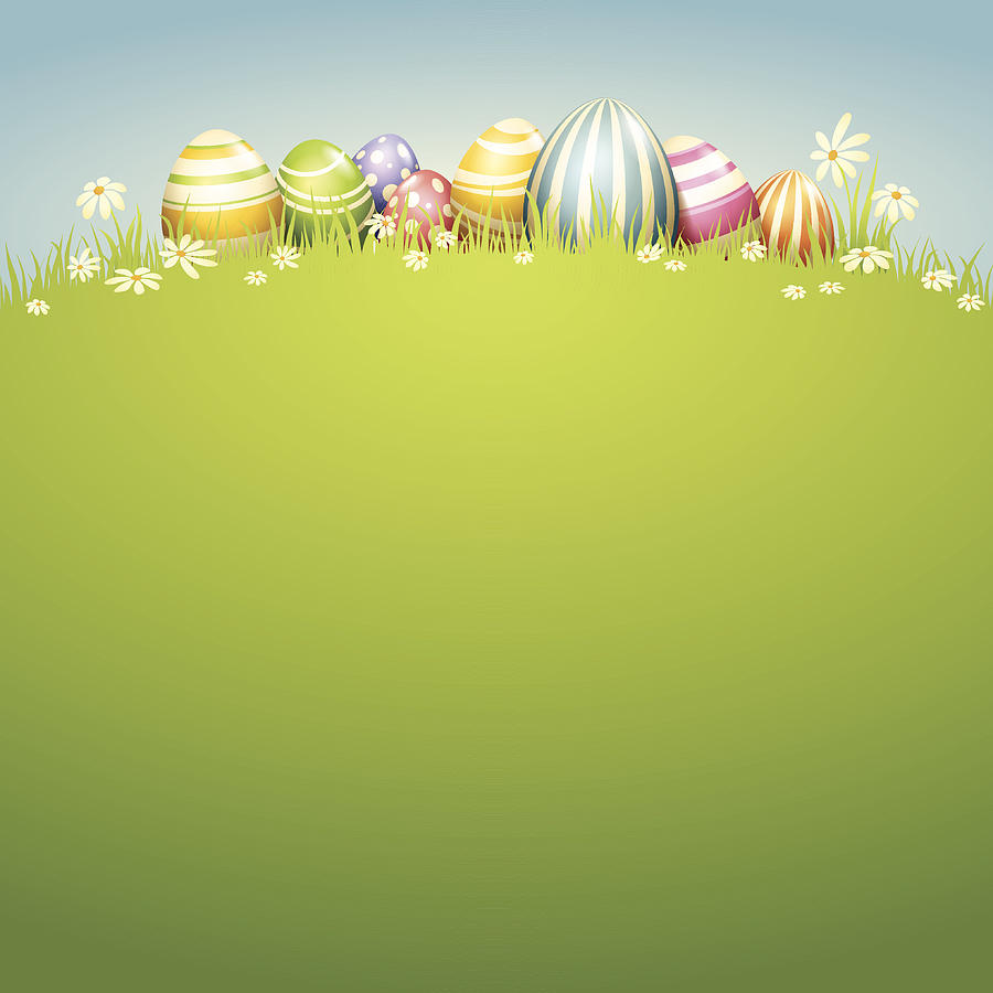 Easter Egg - Spring Field Drawing by Nokee