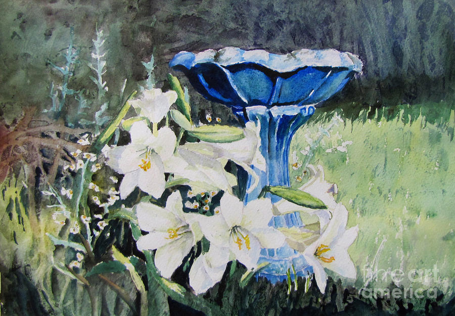 Easter Lillies Painting by Bev Morgan Easter Lillies Painting by Bev Morgan
