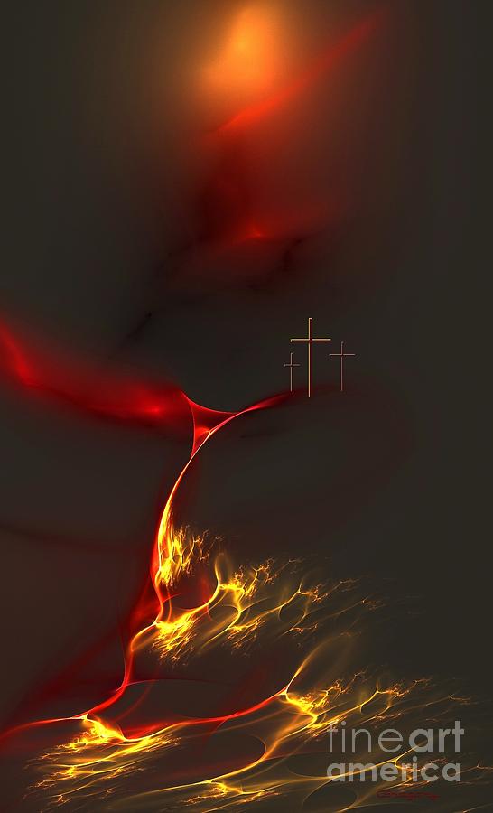 Easter on Golgotha Digital Art by Greg Moores