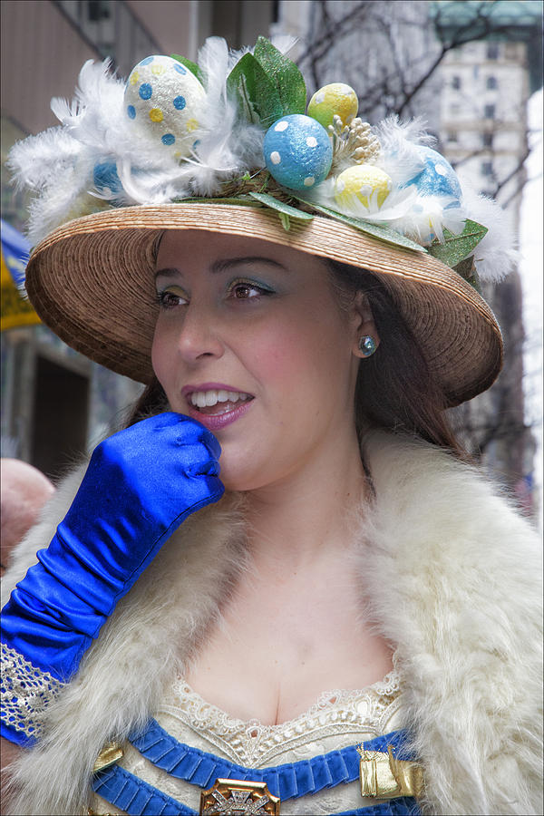 Easter Parade NYC 5th Avenue 3_31_13 Straw Hat Photograph by Robert Ullmann