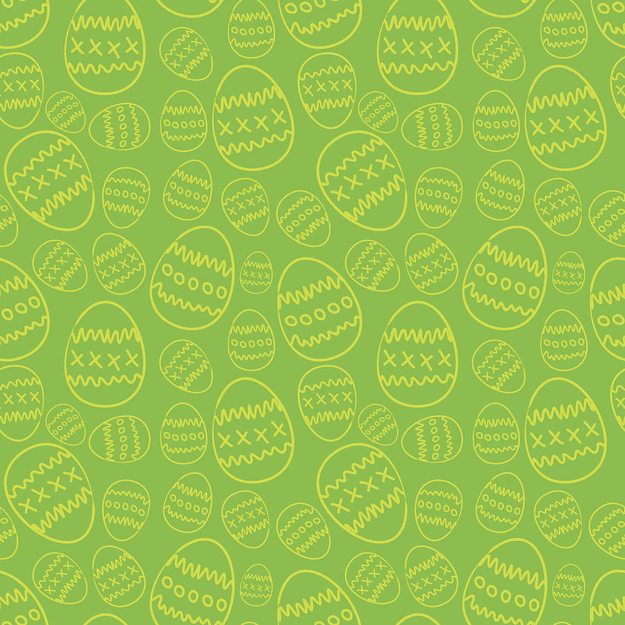 Easter seamless pattern Drawing by Marius Auzelis