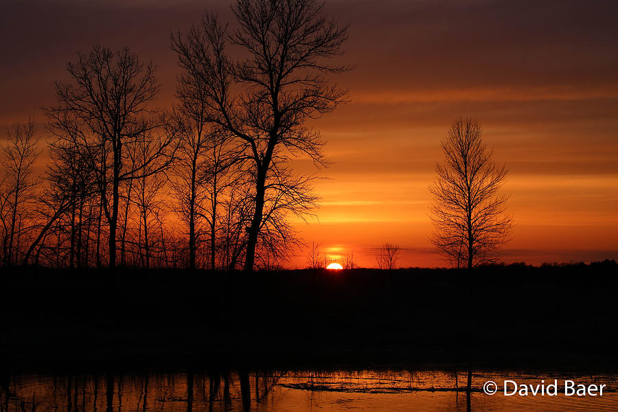 Sunset Photograph - Easter Sunset by David Baer