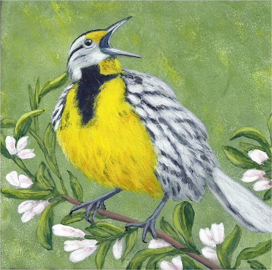 Eastern Meadowlark Painting by Fran Brooks - Fine Art America