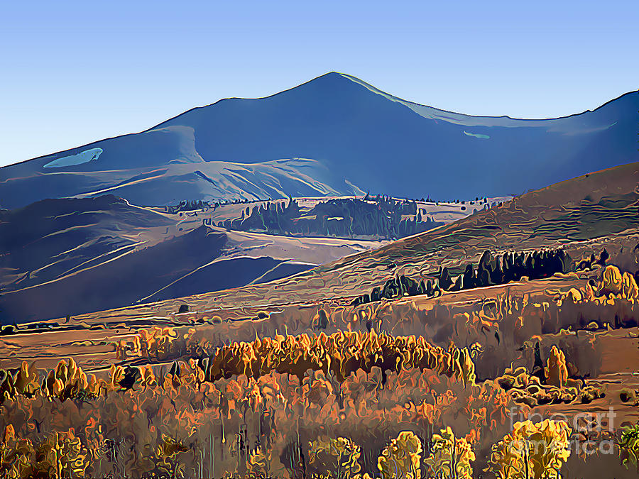 Eastern Sierra Nevada Autumn Digital Art by Wernher Krutein
