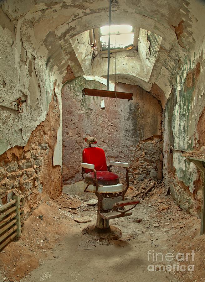 Eastern State Penitentiary Barber Chair Photograph by Adam Jewell