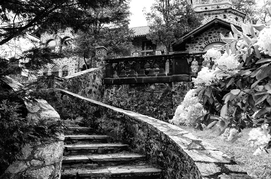 Summer Photograph - Eastern University - Stairs in Black and White by Bill Cannon