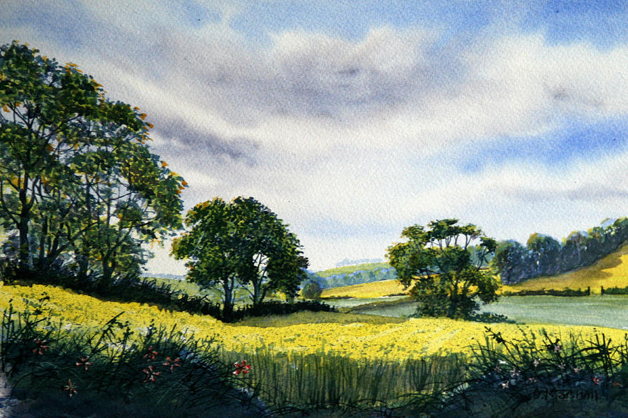 Eastfields from Woldgate Painting by Glenn Marshall